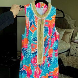 Lilly Pulitzer Alexa Shift Dress Goombay Smashed